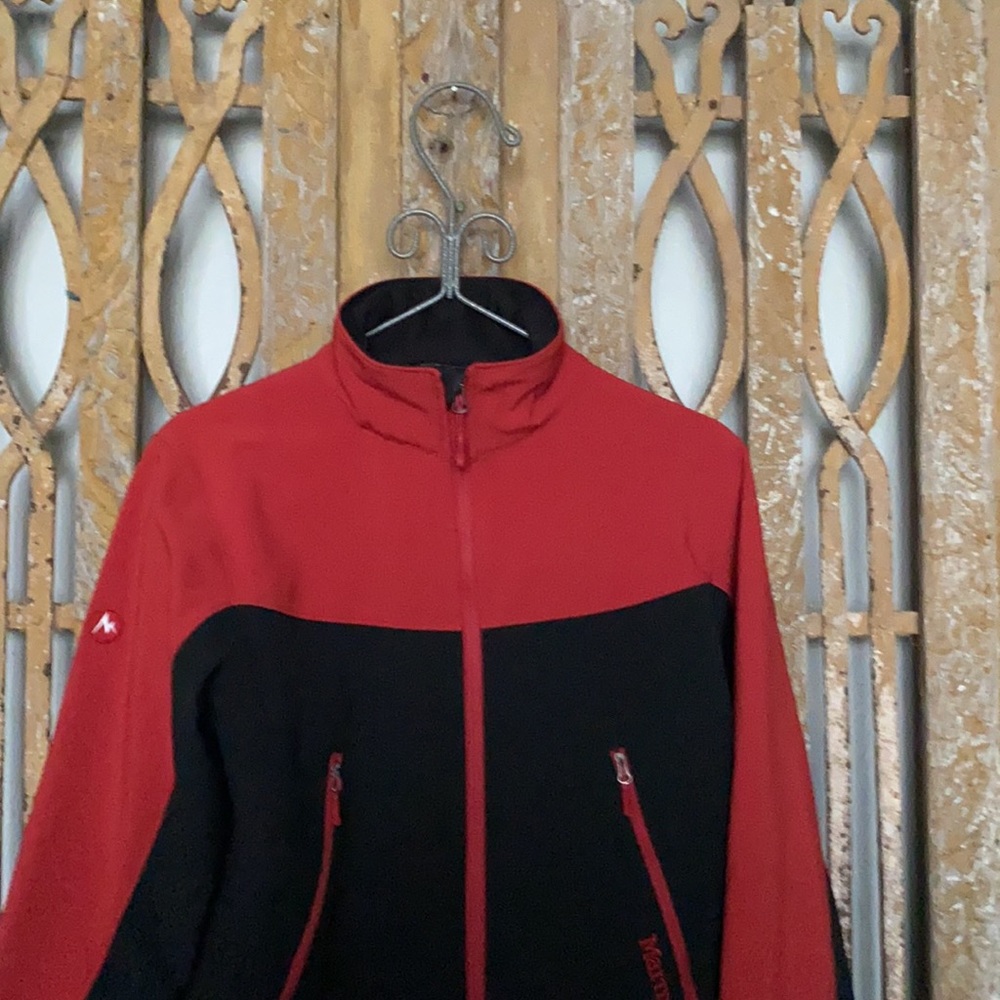 Marmot Black Red Softshell Jacket Medium - image 2